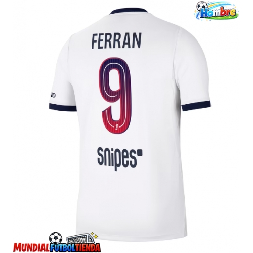 Camiseta Paris Saint-Germain Ferran Torres #9 Segunda Equipación Replica 2026-27 mangas cortas